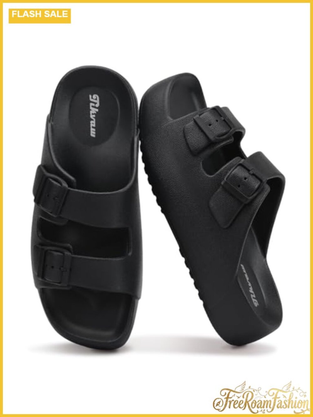 TIKVAW Women's Platform Sandals with Arch Support & Adjustable Buckle